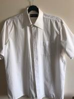 Nieuwe spierwitte overhemdblouse MELKA maat 43. STRIJKVRIJ., Ophalen of Verzenden, Nieuw, Wit, Halswijdte 43/44 (XL)