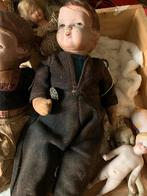 Antieke  Poppen boer boerinnetje jaren 20, Antiek en Kunst, Antiek | Speelgoed, Ophalen of Verzenden