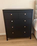 Zwarte ladekast, 5 laden of meer, Zo goed als nieuw, Minder dan 100 cm, 25 tot 50 cm