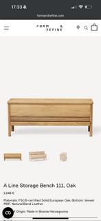 Form & Refine, A Line Storage Bench 111, solid european oak, Ophalen, Zo goed als nieuw, 25 tot 50 cm