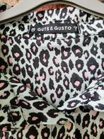 Guts & Gusto mintgroene blouse S met roze panterprint, Guts & Gusto, Groen, Ophalen of Verzenden, Zo goed als nieuw