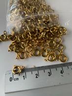 Goudkleurige Oogslotjes - Sluitingen voor Sieraden, Ophalen of Verzenden, Nieuw, Goud, Staal