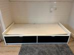 1 persoonsbed met lades, Ophalen, 85 tot 100 cm, Zo goed als nieuw, Lattenbodem