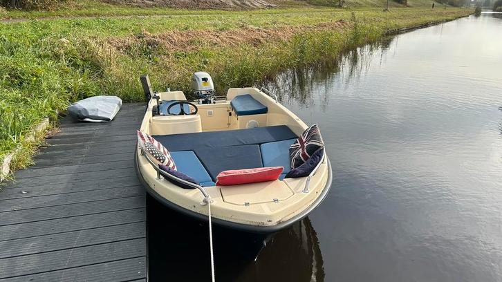 Consoleboot Seafinder 430 met Honda 20 pk, Watersport en Boten, Vis- en Consoleboten, Gebruikt, 10 tot 30 pk, 3 tot 6 meter, Benzine