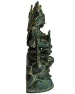 Indiaas bronzen beeld van Shiva met zijn zoon Ganesha, Ophalen of Verzenden, Gebruikt