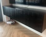 Zwevend TV meubel zwart houtnerf - 180cm, Huis en Inrichting, Kasten | Televisiemeubels, Ophalen, Hotel, 150 tot 200 cm, Zo goed als nieuw