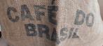 BROCANTE VINTAGE OUDE JUTE LEGE KOFFIE-BONEN ZAK, Ophalen of Verzenden