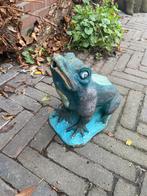 Betonnen kikker, waterspuwer, dierenbeeld, tuinbeeld, Tuin en Terras, Tuinbeelden, Ophalen of Verzenden, Gebruikt, Beton, Dierenbeeld