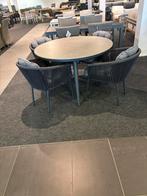 Aluminium Tuinset met Rope Stoelen - Tafel & 4 Stoelen, Tuin en Terras, Tuinsets en Loungesets, Ophalen, 4 zitplaatsen, Eettafel