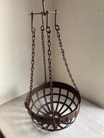 HANGING BASKET IRON GROOT ROESTBRUIN DIA 31 CM NIEUW, Ophalen of Verzenden