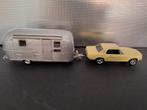 Ford Mustang 1968 + Airstream Caravan Schaal 1:43, Auto, Norev, Ophalen of Verzenden, Norev