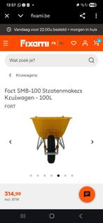 Fort SMB-100 Stratenmakers Kruiwagen - 100L, Fort, Gebruikt, Tweewielig, Ophalen of Verzenden