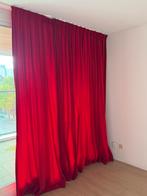 Velours knal rode gordijnen 2 delen 4.00 x 2.64 m GRATIS, Huis en Inrichting, Ophalen, 200 cm of meer, 150 tot 200 cm, Zo goed als nieuw