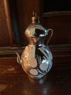 Antieke Zilveren glazen koffiekan, Kersthanger, Diversen, Kerst, Ophalen of Verzenden, Zo goed als nieuw