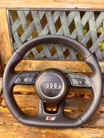 Afgevlakt audi s line stuurwiel met flippers en airbag, Auto-onderdelen, Ophalen of Verzenden, Gebruikt, Audi