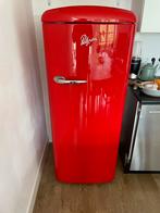 Pelgrim koelkast retro rood energielabel A++, Witgoed en Apparatuur, Koelkasten en IJskasten, Met vriesvak, 200 liter of meer