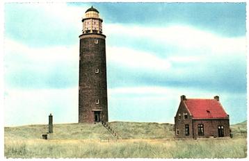 970594 Texel Vuurtoren De Cocksdorp Nette oude kaart onbesch beschikbaar voor biedingen