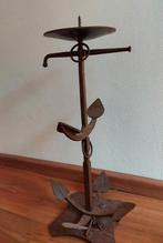 Smeedijzeren kandelaar anker, Ophalen, Metaal, 50 tot 75 cm