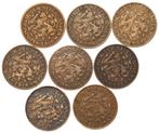 Wilhelmina - 8x 1 Cent 1916,1917(2),1918,1919(2),1920,1922, Ophalen of Verzenden, Koningin Wilhelmina, 1 cent, Setje