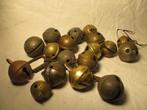 verzameling van groot koper 3-4 cm carnavals bellen antiek, Antiek en Kunst, Antiek | Koper en Brons, Verzenden