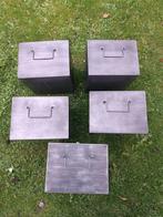 metalen kist 5x afmetingen 32x28x21 cm, Ophalen, Minder dan 50 cm, Gebruikt, Minder dan 50 cm