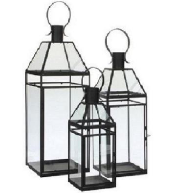 Lantaarn Harvey set/3 zwart beschikbaar voor biedingen