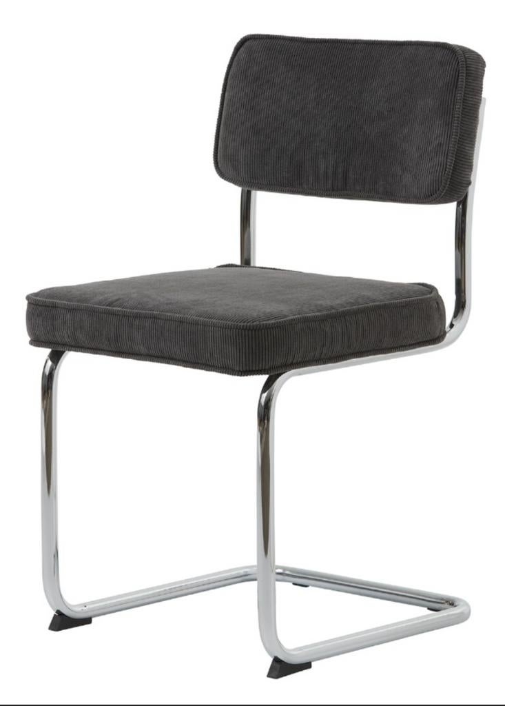 Ribstof buisframe stoelen - Laatste kans!, Wannahave chairs, Nieuw, Ophalen of Verzenden, Stof