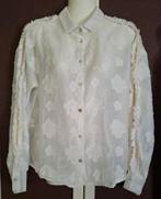Creme kleurige POM AMSTERDAM blouse maat 38, Maat 38/40 (M), Verzenden, Wit, Gedragen