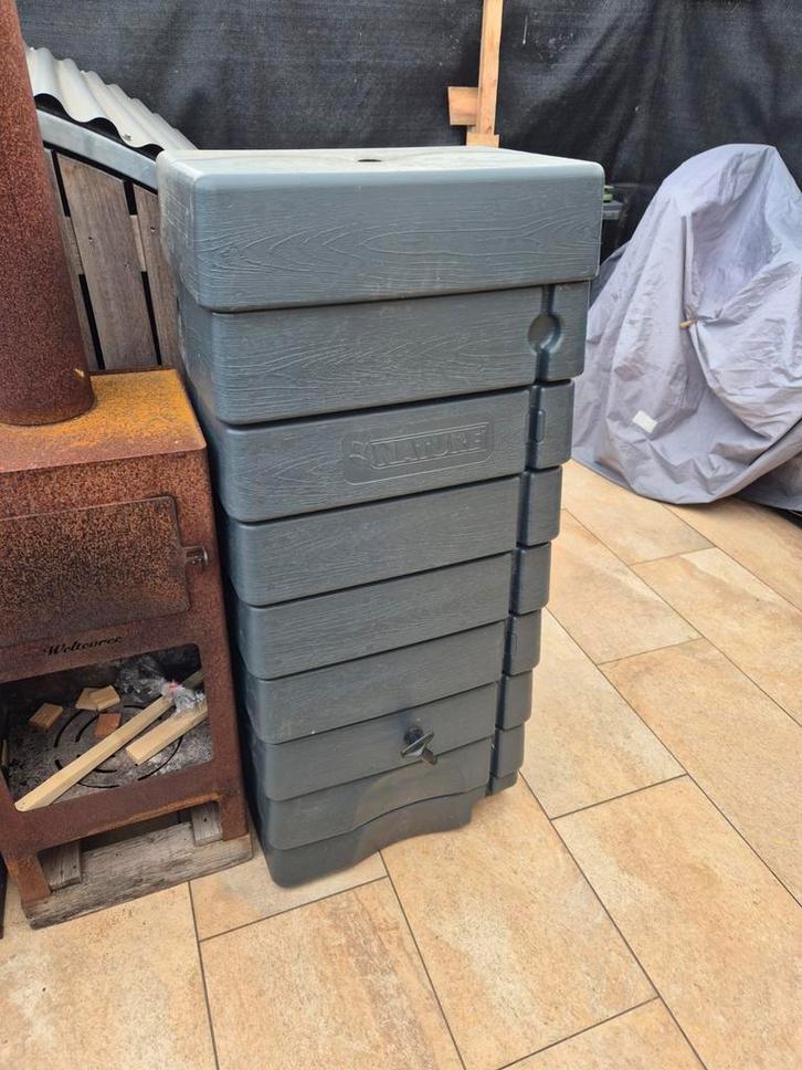 Regenton / Watertank  merk Nature - 276L - Antraciet, Tuin en Terras, Regentonnen, Zo goed als nieuw, Kunststof, 150 liter of meer