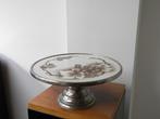 Art Deco Taartplateau, chroom/keramiek AANBIEDING, Ophalen of Verzenden