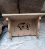 Massief houten regaal enig, Wandkapstok, Ophalen of Verzenden, Zo goed als nieuw, Minder dan 100 cm