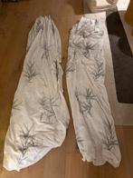 Gordijnen met bamboe print, 200 cm of meer, Wit, Ophalen of Verzenden, Zo goed als nieuw