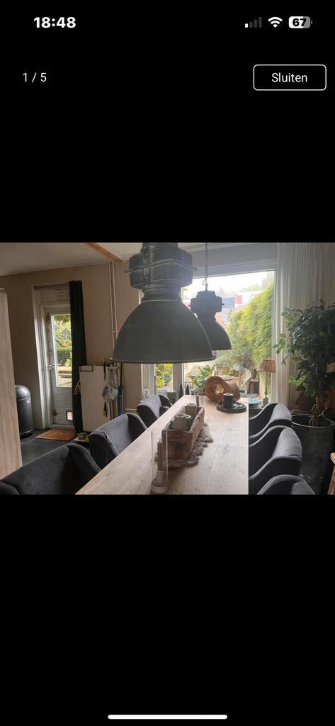 Robuuste grijze betonlook lampen  (Straluma), Huis en Inrichting, Lampen | Hanglampen, Zo goed als nieuw, Ophalen of Verzenden