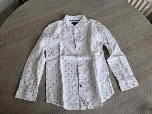 Blouse overhemd maat 128 mcgregor wit blauwe blaadjes, Kinderen en Baby's, Kinderkleding | Maat 128, Nieuw, Jongen, Overhemd of Blouse