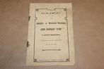 Reglement Werkliedenver. Nieuw Scheemda [1898] — Zeldzaam, Boeken, Geschiedenis | Stad en Regio, Ophalen of Verzenden, Gelezen
