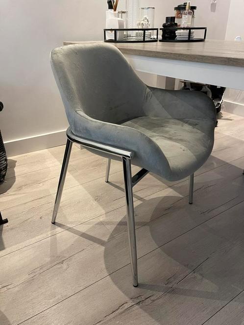 Eric Kuster stoelen grijs velvet. Eetkamerstoelen, chairs!, Huis en Inrichting, Stoelen, Nieuw, Grijs, Ophalen