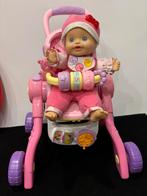 Vtech 3-1 poppenwagen + bijhorende pop, Kinderen en Baby's, Speelgoed | Vtech, Ophalen of Verzenden, Zo goed als nieuw, 6 maanden tot 2 jaar