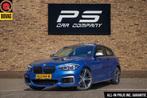 BMW 1-serie M140i Special Edition Shadow,schuifdak,leder,top, Auto's, BMW, Gebruikt, Zwart, Blauw, 1445 kg