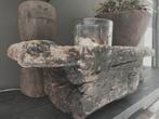 Stoere houten vijzel /  poer, Antiek en Kunst, Ophalen of Verzenden