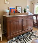 Antieke commode wit marmer blad, Ophalen, 50 tot 70 cm, 90 tot 105 cm, 100 cm of meer