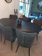 Te koop eettafel met 6 stoelen, 4 tot 6 stoelen, Ophalen of Verzenden, Zo goed als nieuw