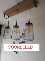 KESBEKE GLAS GLAZEN POT EN DEKSEL LAMP hanglamp, Huis en Inrichting, Ophalen of Verzenden, Nieuw, Glas, Minder dan 50 cm