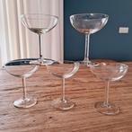 5 stuks champagne coupes., Ophalen of Verzenden, Zo goed als nieuw