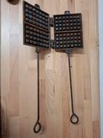 Antiek ijzeren wafelijzer 58cm, Antiek en Kunst, Ophalen of Verzenden