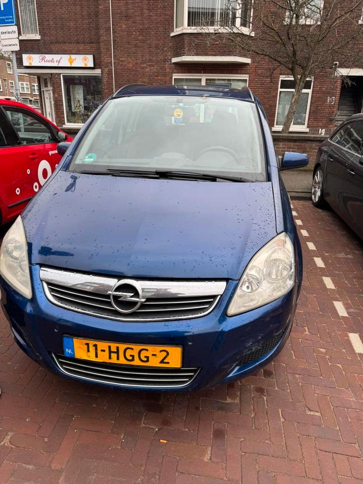Opel Zafira 1.6 16V 85KW 2008 Blauw 7 PERSOONS|NAP|APK, Auto's, Opel, Particulier, Zafira, Airbags, Airconditioning, Bluetooth