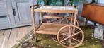 Trolley serveerwagen drankkar boerenkar hout vintage, Ophalen