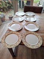 8 Dinerborden Art Design "Koffietijd" - 26,5 cm, Ophalen of Verzenden, Porselein, Overige stijlen, Bord(en)