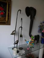 VOGEL METAAL, DESIGN, 3 STUKS, ZO GOED ALS NIEUW, Huis en Inrichting, Woonaccessoires | Overige, Ophalen of Verzenden, Zo goed als nieuw