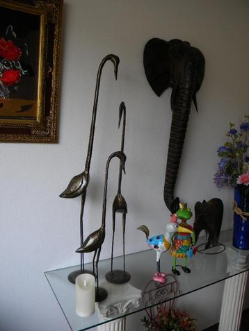 VOGEL METAAL, DESIGN, 3 STUKS, ZO GOED ALS NIEUW beschikbaar voor biedingen