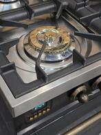 Luxe Fornuis Boretti 100cm antraciet + oud koper 6 pits, Witgoed en Apparatuur, Fornuizen, Niet ingevuld, 60 cm of meer, Niet ingevuld